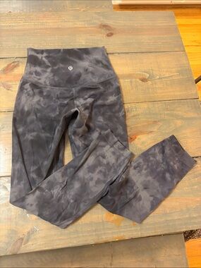lululemon athletica Gray Tie-Dye High-Rise Leggings